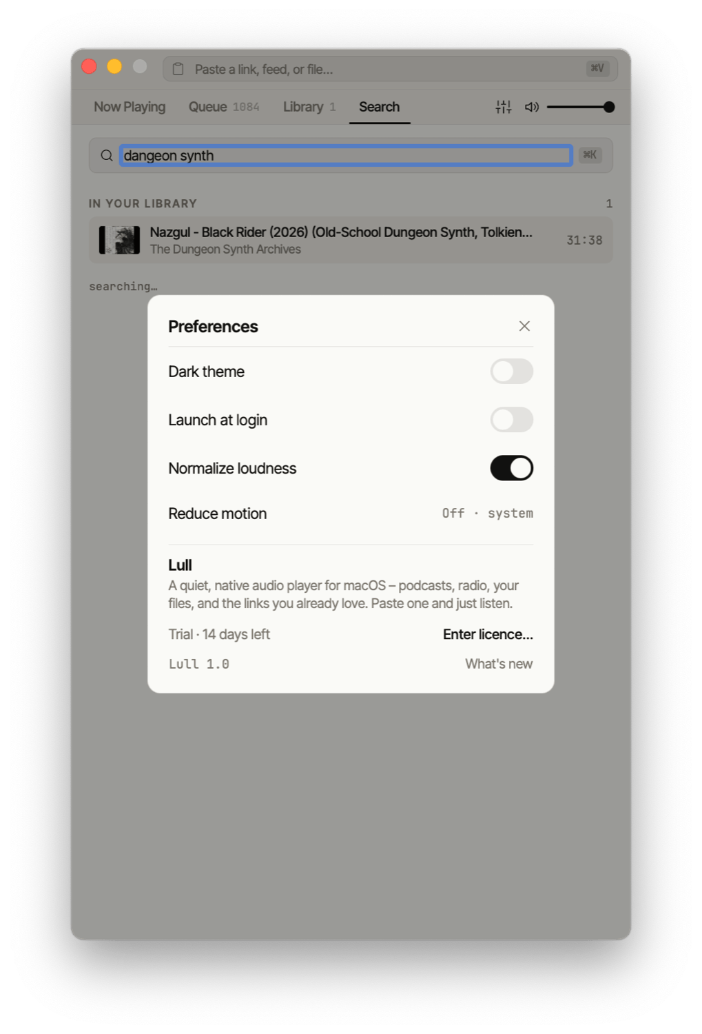 hiljaa preferences